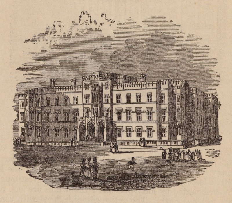 Szpital Westminsterski (grawerunek) autorstwa English School