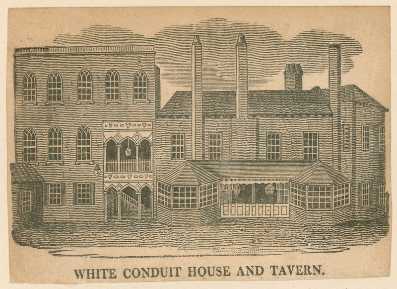 White Conduit House and Tavern, Pentonville, Londyn autorstwa English School
