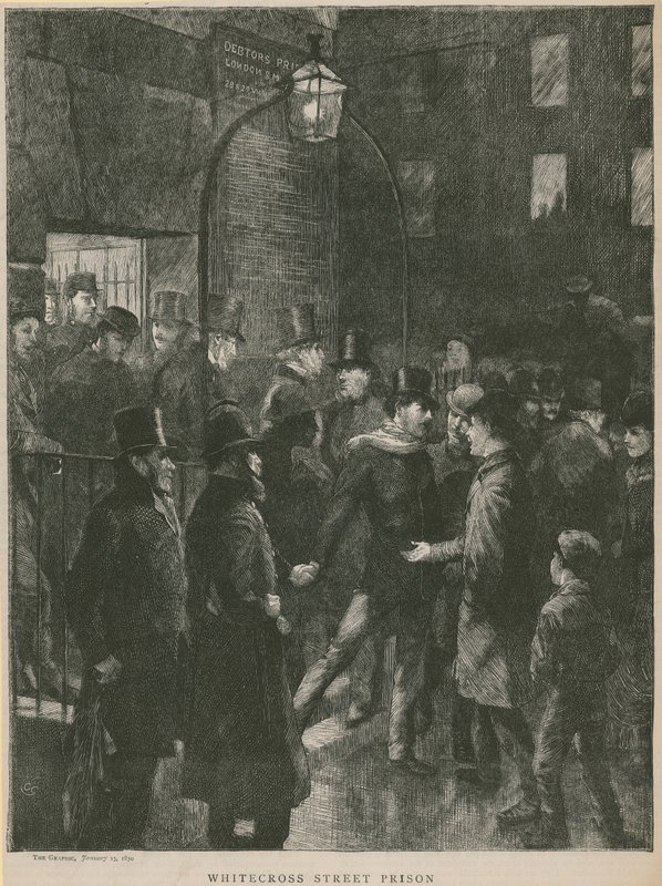 Więzienie przy Whitecross Street autorstwa English School