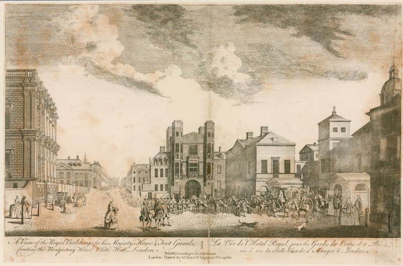 Whitehall. Około 1755 autorstwa English School