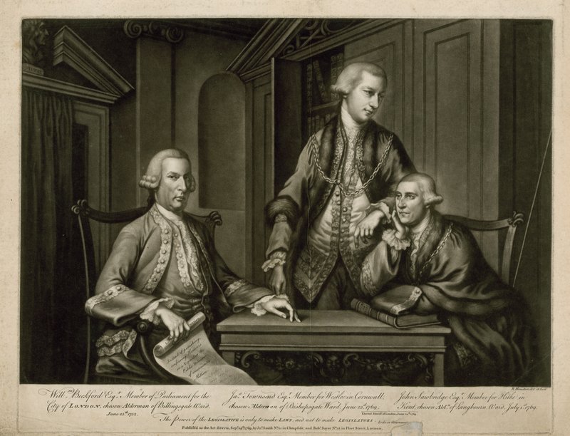 William Beckford, James Townsend i John Sawbridge autorstwa English School