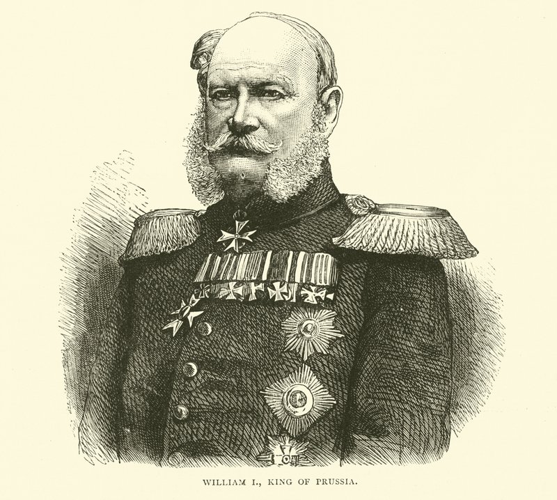 Wilhelm I, król pruski, lipiec 1870 autorstwa English School