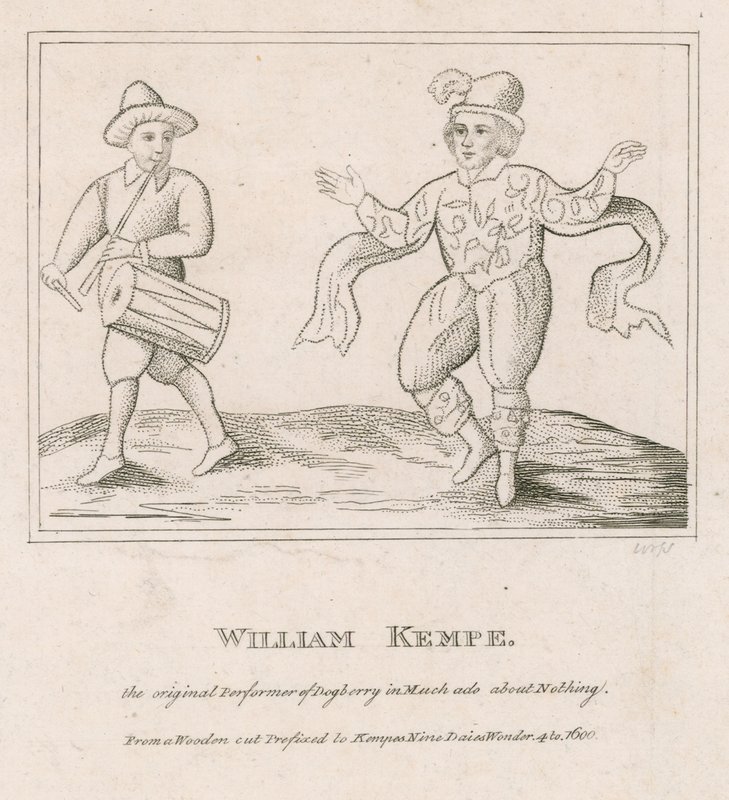 William Kempe, oryginalny wykonawca Dogberry w Wiele hałasu o nic autorstwa English School