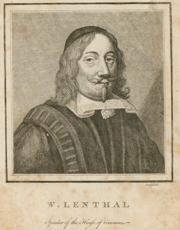William Lenthal, przewodniczący Izby Gmin autorstwa English School