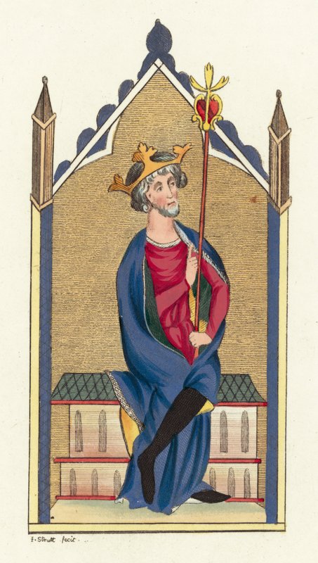 William Rufus (kolorowy grawerunek) autorstwa English School