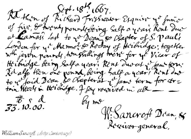 William Sancroft (Arbp: Canterbury) autorstwa English School