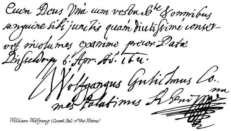 William Wolfgang (hrabia Pal: z Renu) autorstwa English School