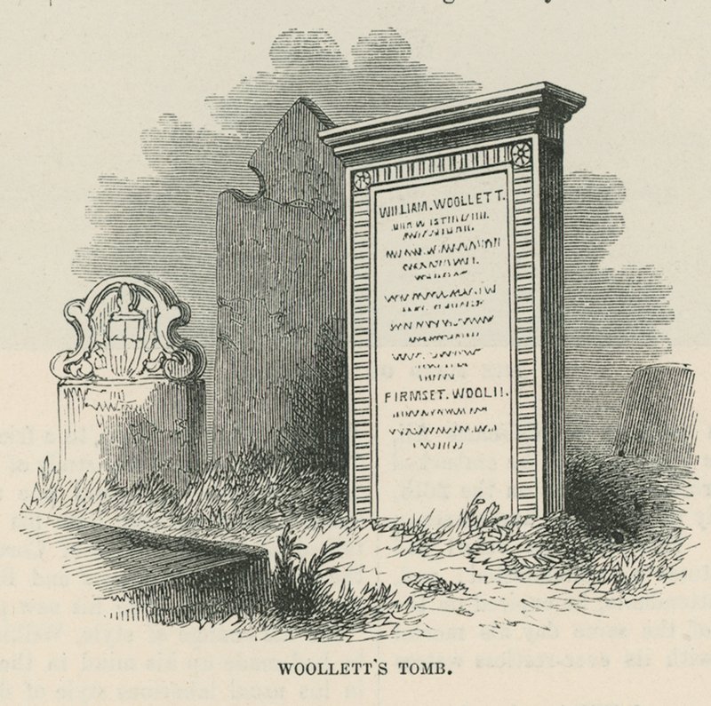 Grób Williama Woolletta autorstwa English School