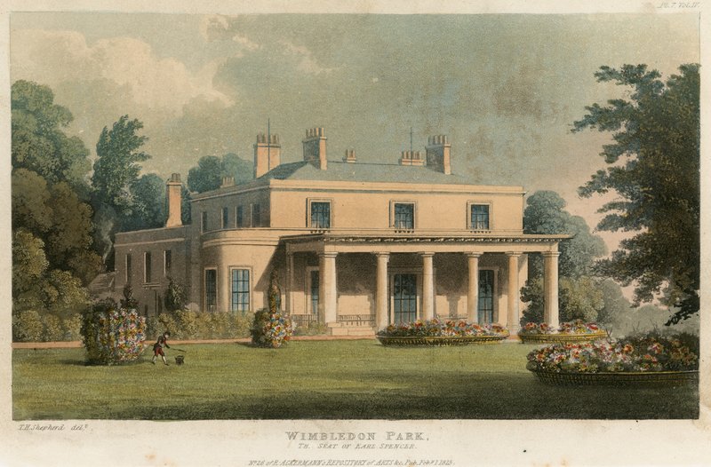 Wimbledon Park, siedziba Earla Spencera autorstwa English School