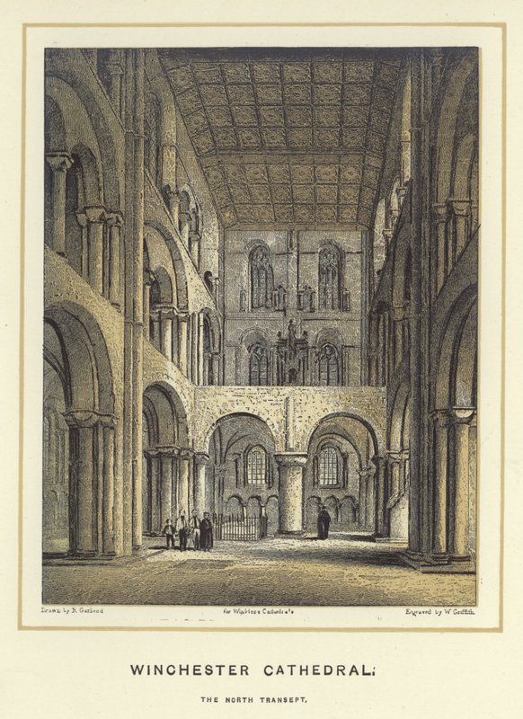Katedra w Winchester, północny transept autorstwa English School