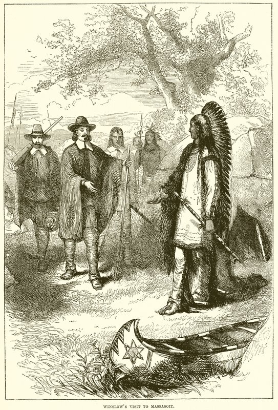 Winslows Wizyta w Massasoit autorstwa English School