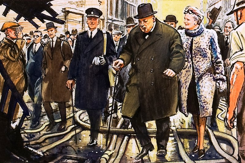 Winston Churchill autorstwa English School