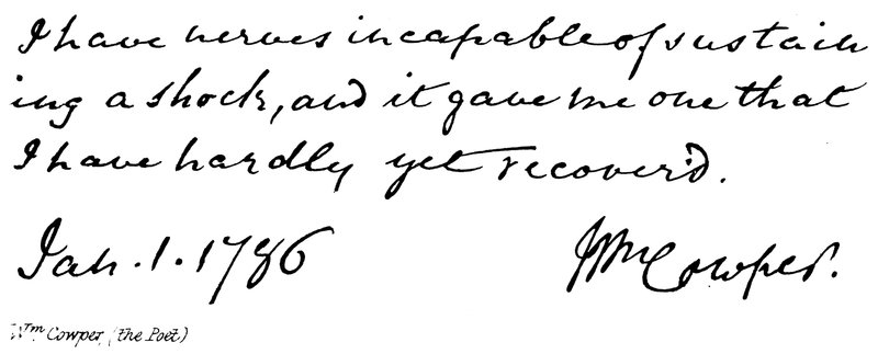Wm Cowper (poeta) autorstwa English School