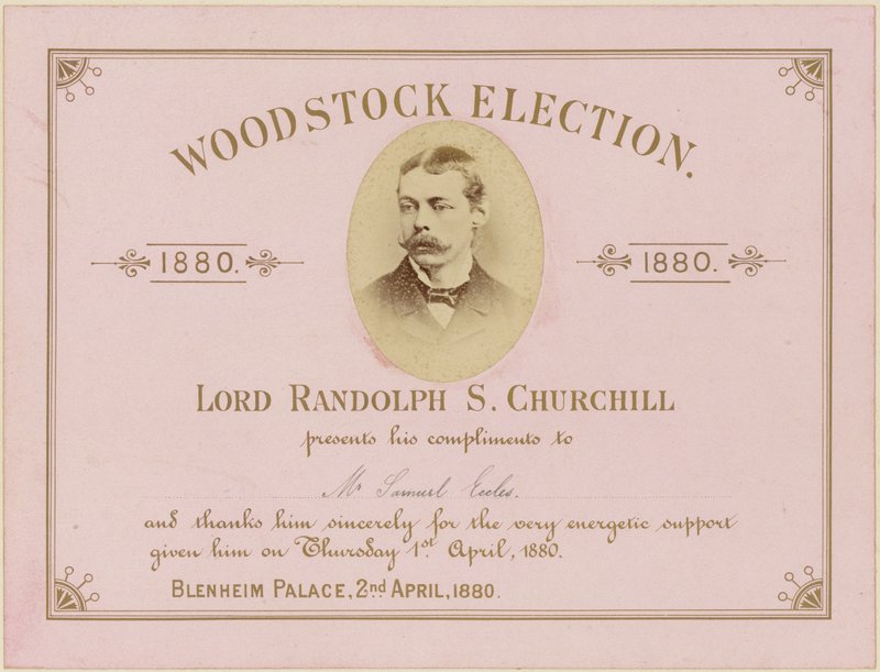 Wybory Woodstock 1880 autorstwa English School