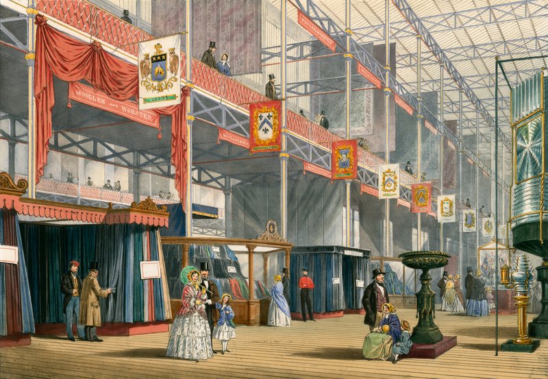 Wełniane i czesankowe, Wielka Wystawa 1851 autorstwa English School