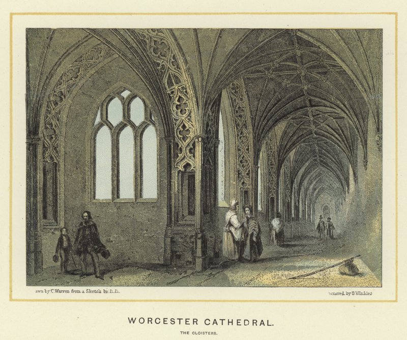 Katedra w Worcester, krużganki autorstwa English School