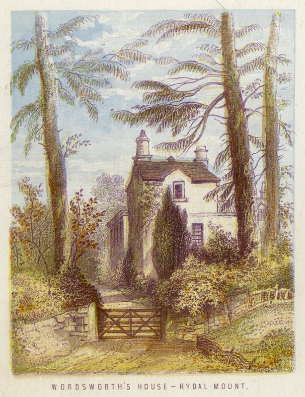 Dom Wordswortha, Rydal Mount (kolor lito) autorstwa English School
