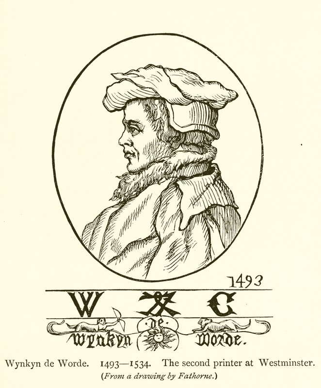 Wynkyn de Worde, Druga drukarnia w Westminster autorstwa English School
