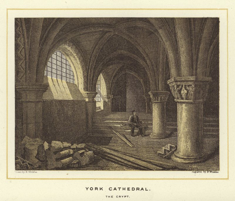 Katedra w Yorku, krypta autorstwa English School