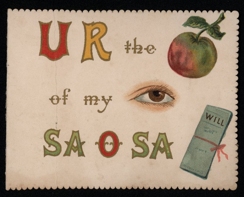 "Jesteś moim oczkiem w głowie", kartka z życzeniami. (chromolit) autorstwa English School