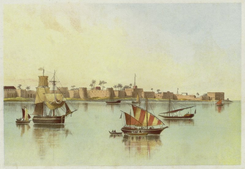 Zanzibar od morza autorstwa English School