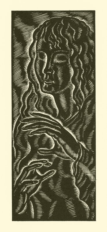 Ślepa dziewczyna autorstwa Eric Gill