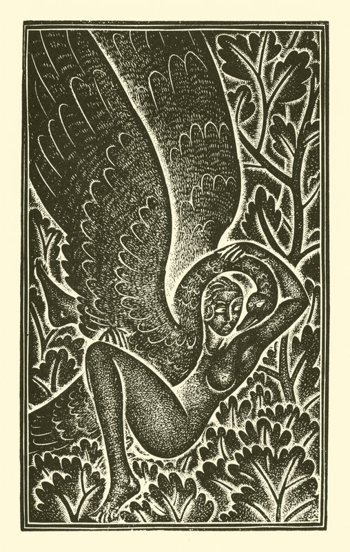 Leda kochana autorstwa Eric Gill