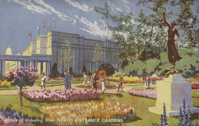 Pałac Przemysłu, Wystawa Imperium Brytyjskiego, Wembley, 1924 autorstwa Ernest Coffin