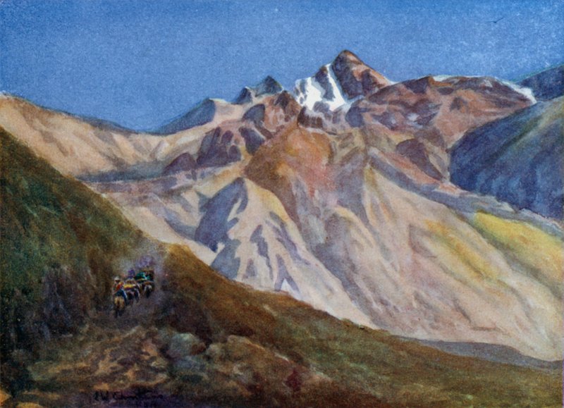 Wejście na przełęcz Las Cuevas autorstwa Ernest William Christmas