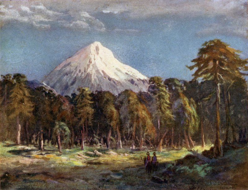 Góra Llanin, południowe Andy autorstwa Ernest William Christmas