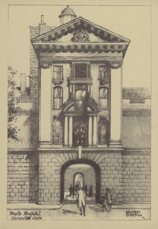 Szpital Barts, Brama Henryka VIII autorstwa Ernest Coffin