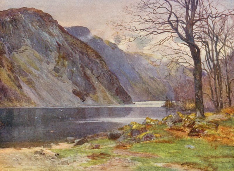 Przełęcz Brander (kolorowa litografia) autorstwa Ernest Edward Briggs