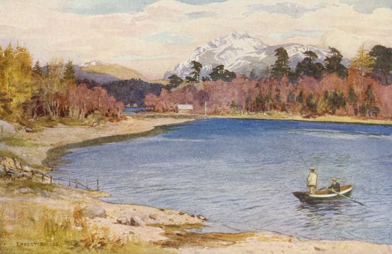 Zwężenia w Innischonan (kolorowa litografia) autorstwa Ernest Edward Briggs