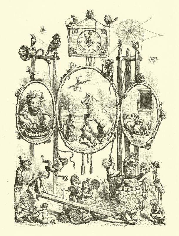 Rymowanki narodowe, Frontispis autorstwa Ernest Henry Griset
