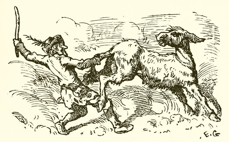 Osioł w skórze lwa autorstwa Ernest Henry Griset