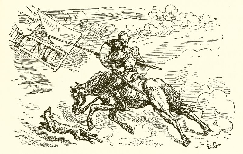 Rycerz i jego Szarżer autorstwa Ernest Henry Griset