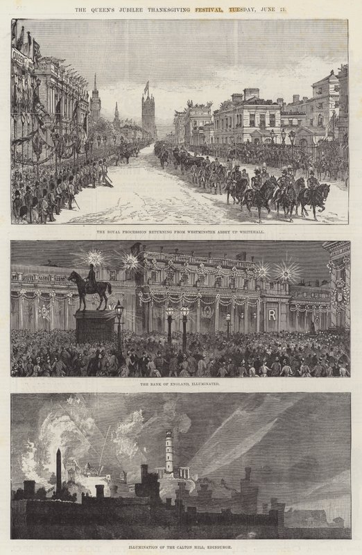 Jubileuszowy Festiwal Dziękczynienia Królowej w Londynie, wtorek, 21 czerwca autorstwa Ernest Henry Griset