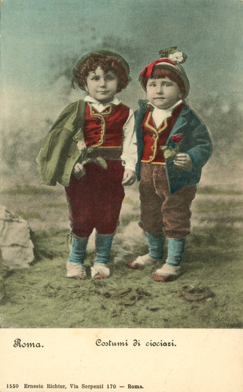 Kostiumy Ciociazi (kolorowe zdjęcie) autorstwa Ernest Richter