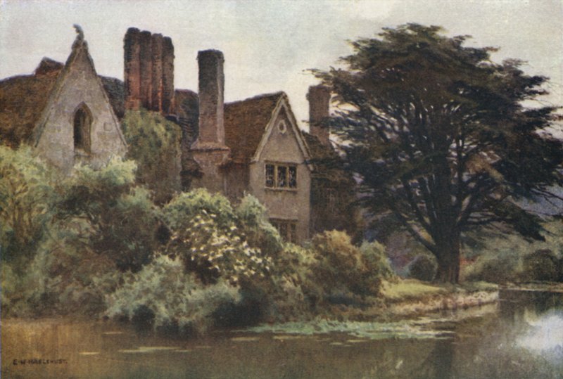 Brinsop Manor (kolor lito) autorstwa Ernest William Haslehust