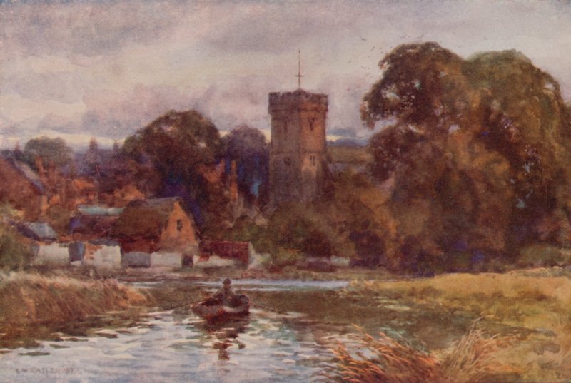 „Pijany Bidford” (kolor lito) autorstwa Ernest William Haslehust