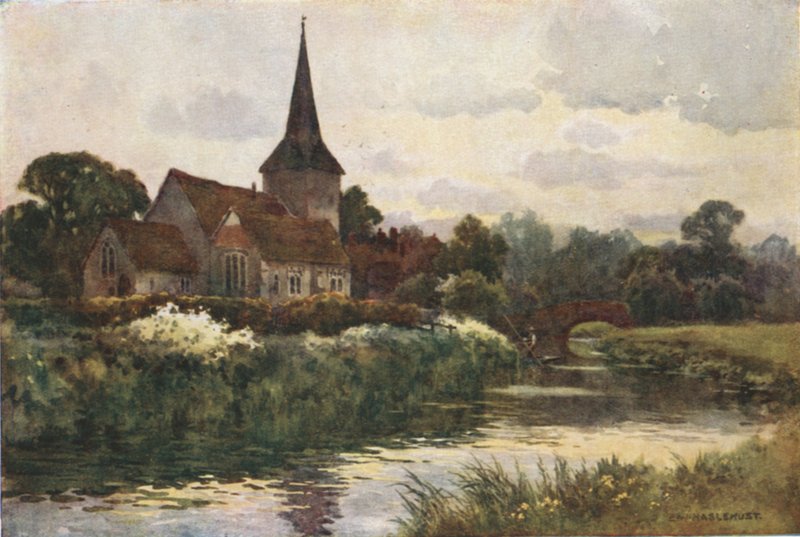 Fordwich (kolor lito) autorstwa Ernest William Haslehust