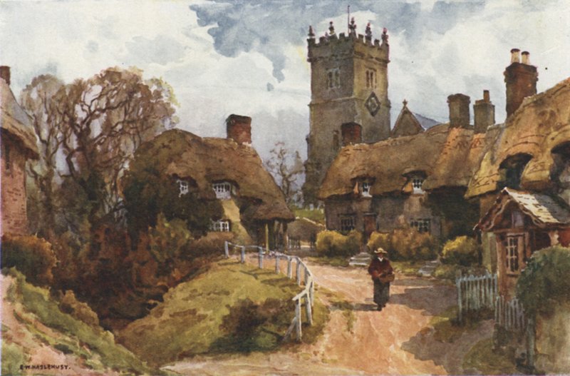 Godshill (kolor lito) autorstwa Ernest William Haslehust