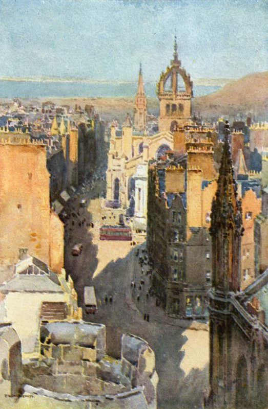 High Street (kolor lito) autorstwa Ernest William Haslehust