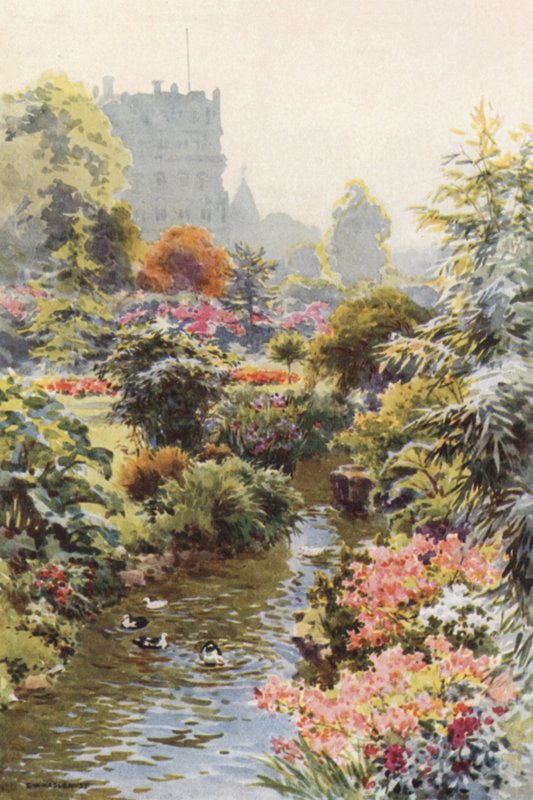 W Upper Gardens, Bournemouth (kolor lito) autorstwa Ernest William Haslehust
