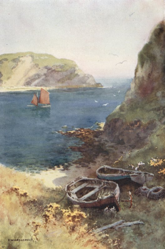 Lulworth Cove (kolor lito) autorstwa Ernest William Haslehust