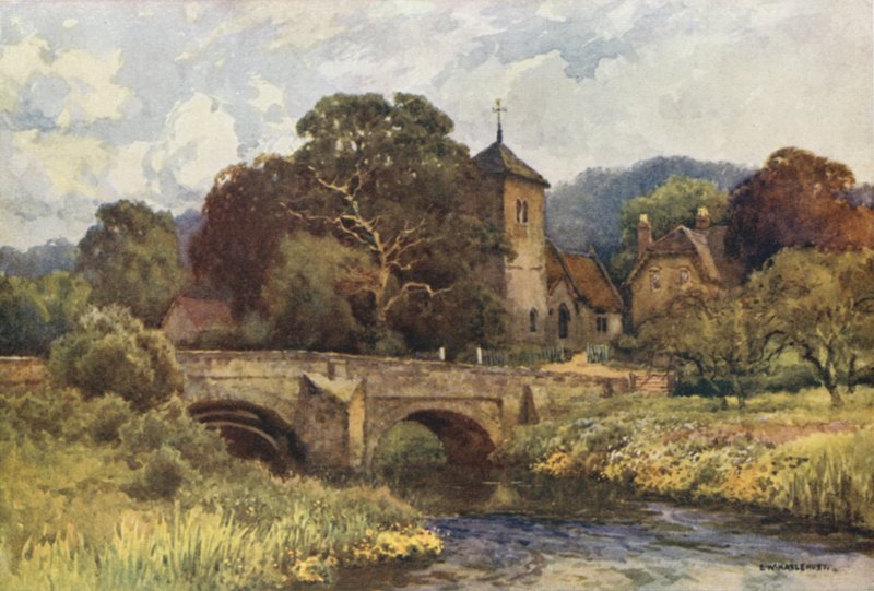 Mordiford (kolor lito) autorstwa Ernest William Haslehust