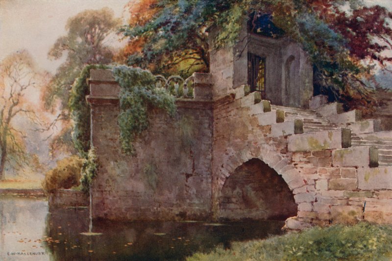 Altana Królowej Marii, Chatsworth (kolor lito) autorstwa Ernest William Haslehust
