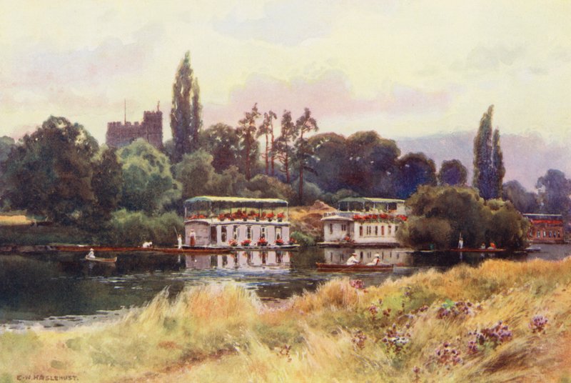 Tamiza: Bray (kolorowa litografia) autorstwa Ernest William Haslehust