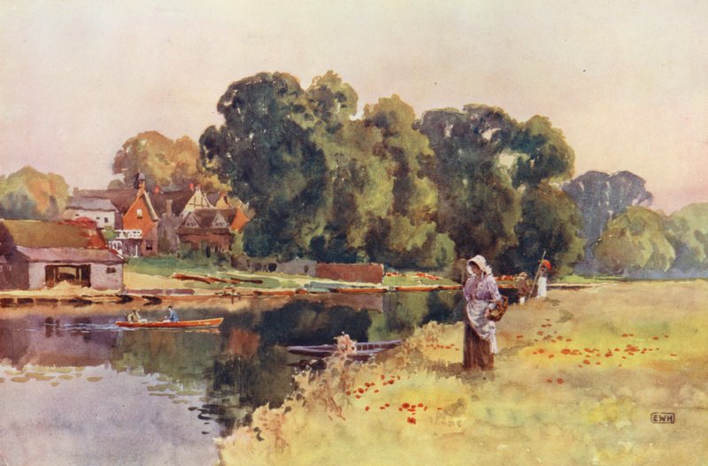 Tamiza: Wargrave (litografia kolorowa) autorstwa Ernest William Haslehust