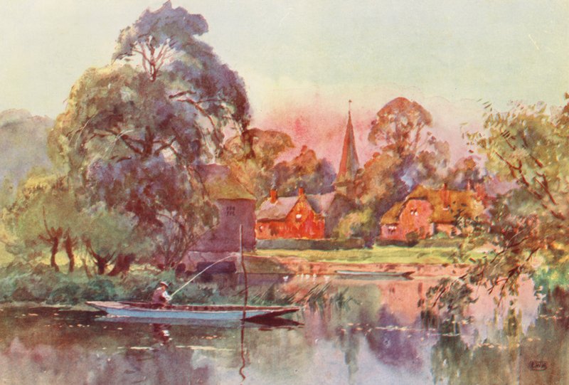 Tamiza: Whitchurch (litografia kolorowa) autorstwa Ernest William Haslehust